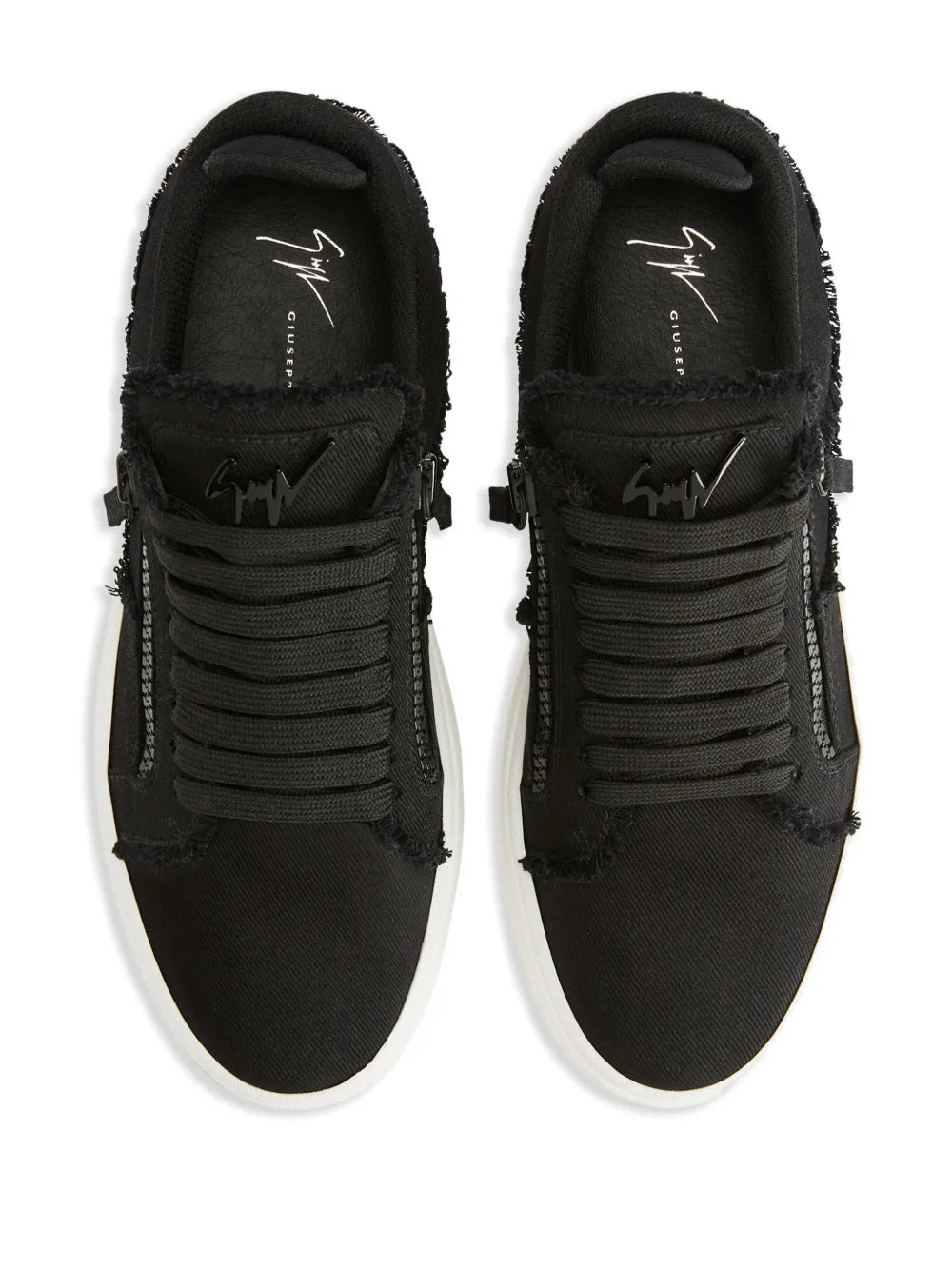 Giuseppe Zanotti Gz94 Leather Double-Zip Low-Top Sneakers