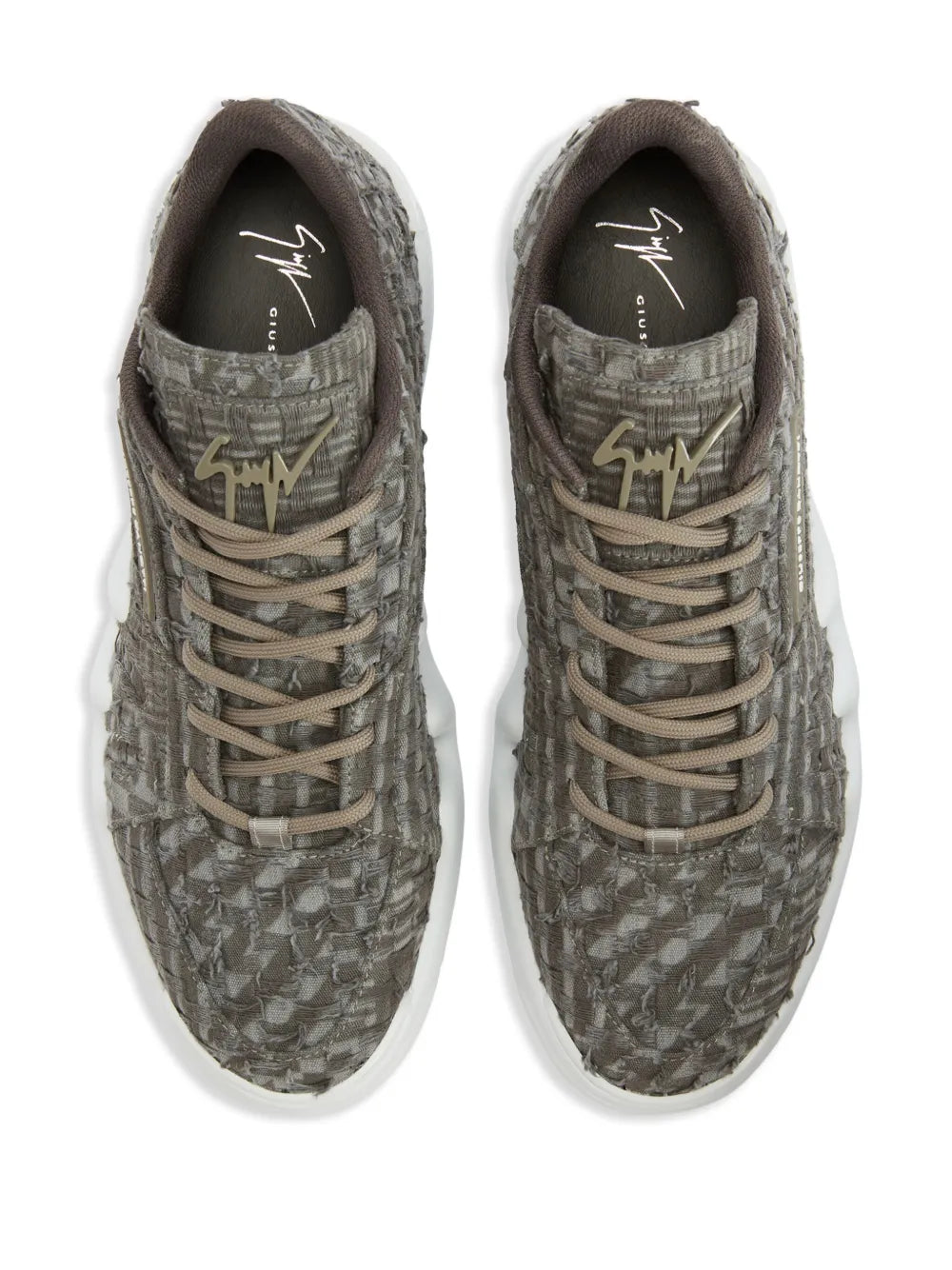 Giuseppe Zanotti Talon  Lace-Up Low-Top Sneakers