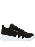 Giuseppe Zanotti Talon Frayed-Edge Lace-Up Low-Top Sneakers
