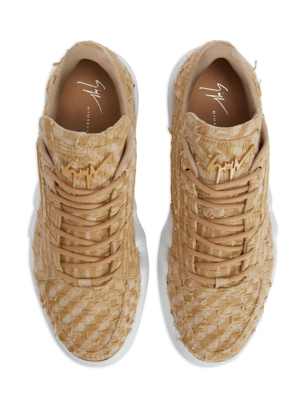 Giuseppe Zanotti Talon  Lace-Up Low-Top Sneakers