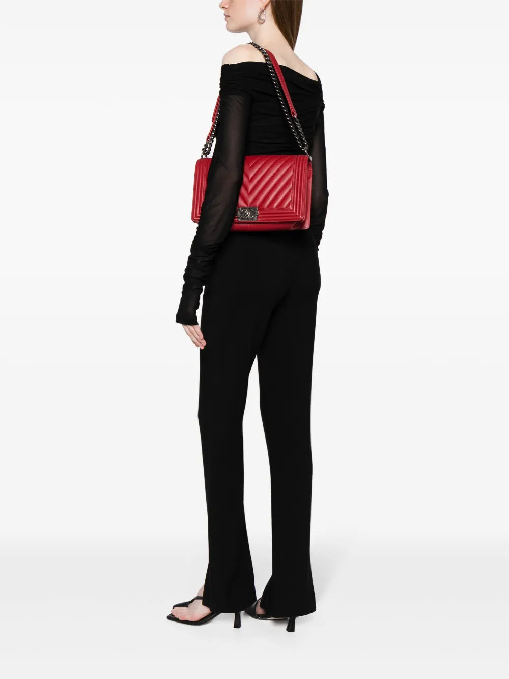 Pre-OwnedCHANEL Pre-OwnedBoy leather shoulder bag