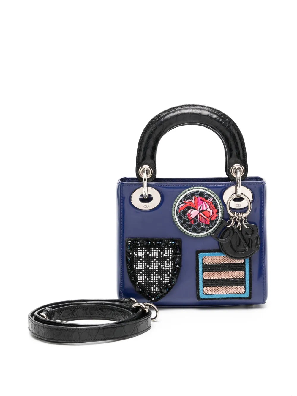 Pre-OwnedChristian Dior Pre-Ownedsmall Lady Dior two-way bag