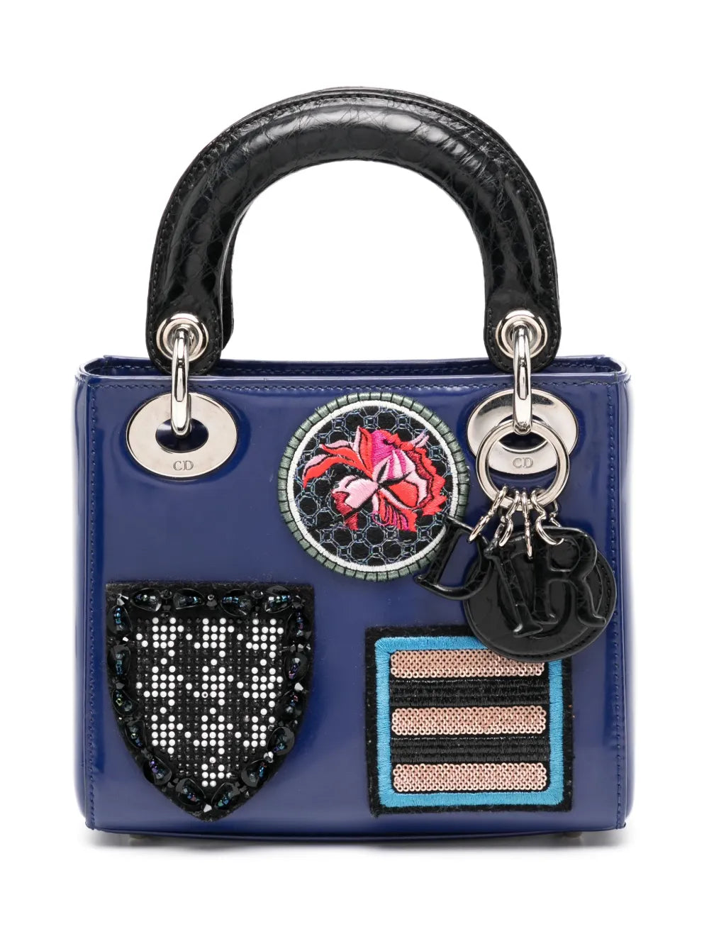 Pre-OwnedChristian Dior Pre-Ownedsmall Lady Dior two-way bag
