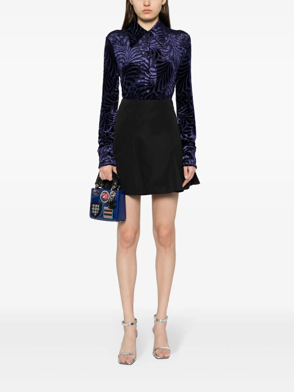 Pre-OwnedChristian Dior Pre-Ownedsmall Lady Dior two-way bag