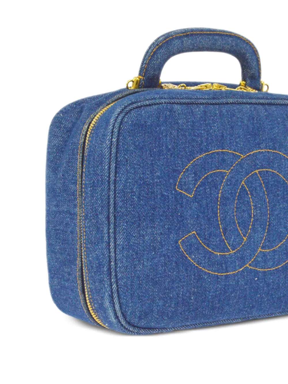 Pre-OwnedCHANEL Pre-Owned1997 CC stitch Vanity handbag