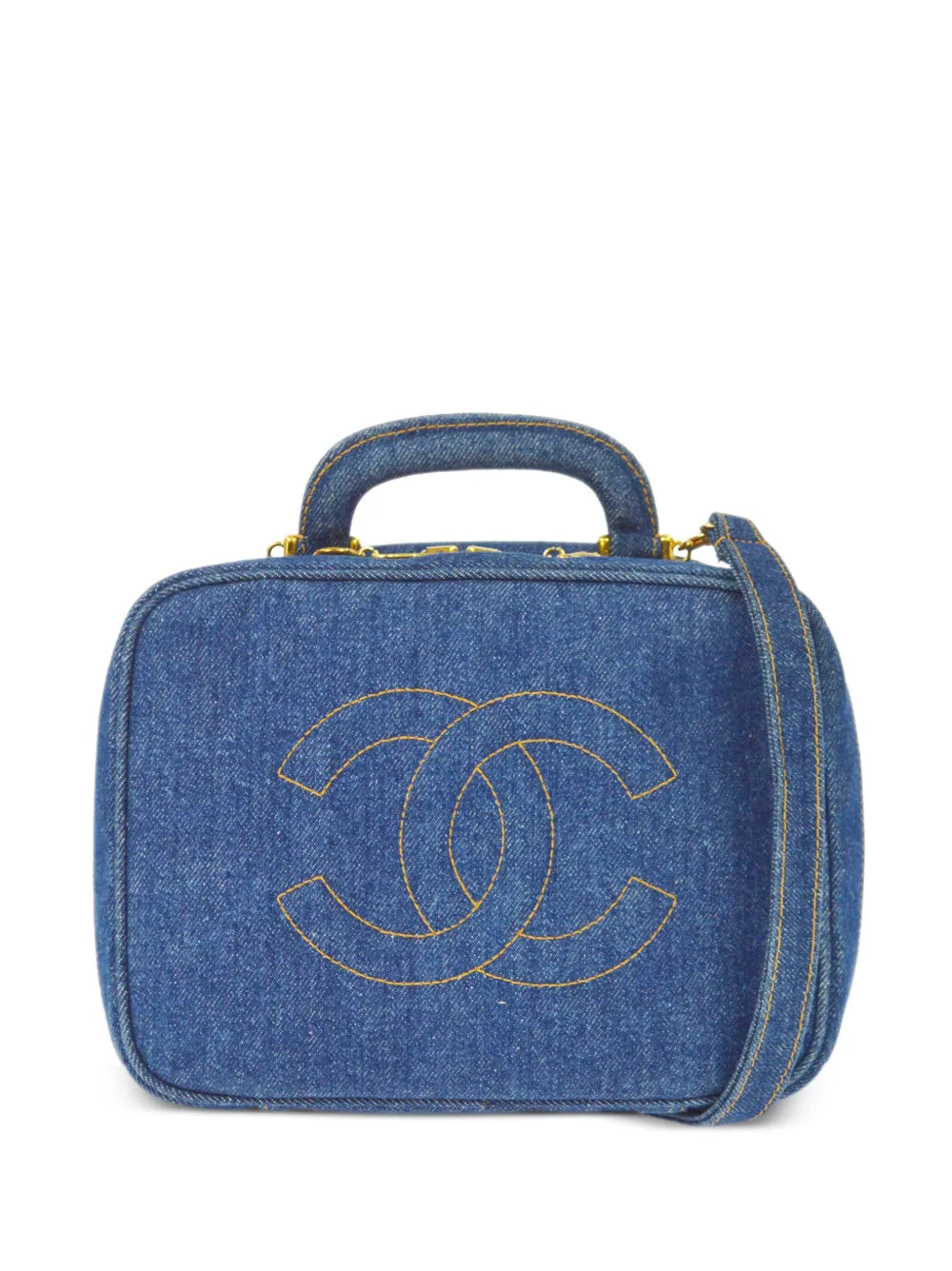 Pre-OwnedCHANEL Pre-Owned1997 CC stitch Vanity handbag