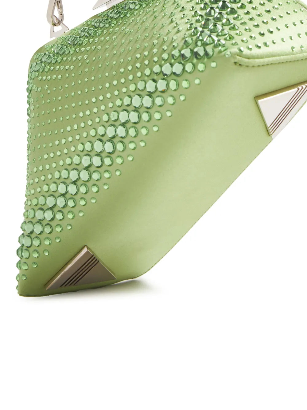 The AtticoMidnight crystal-embellished clutch bag