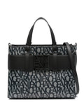 Armani Exchangelogo-print zip-fastening tote bag