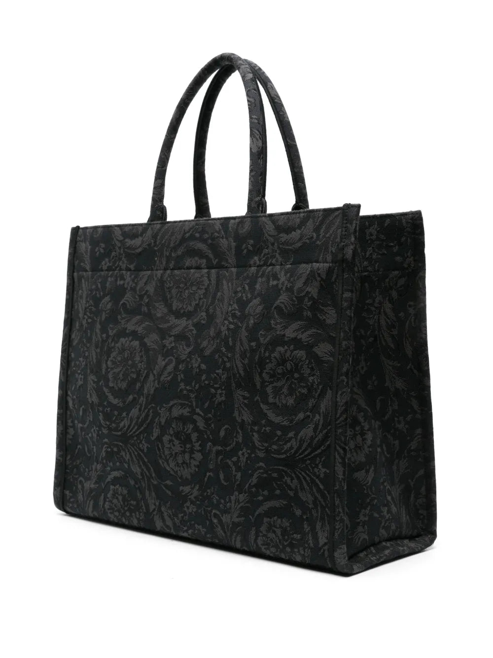 VersaceBarocco Athena jacquard canvas tote bag