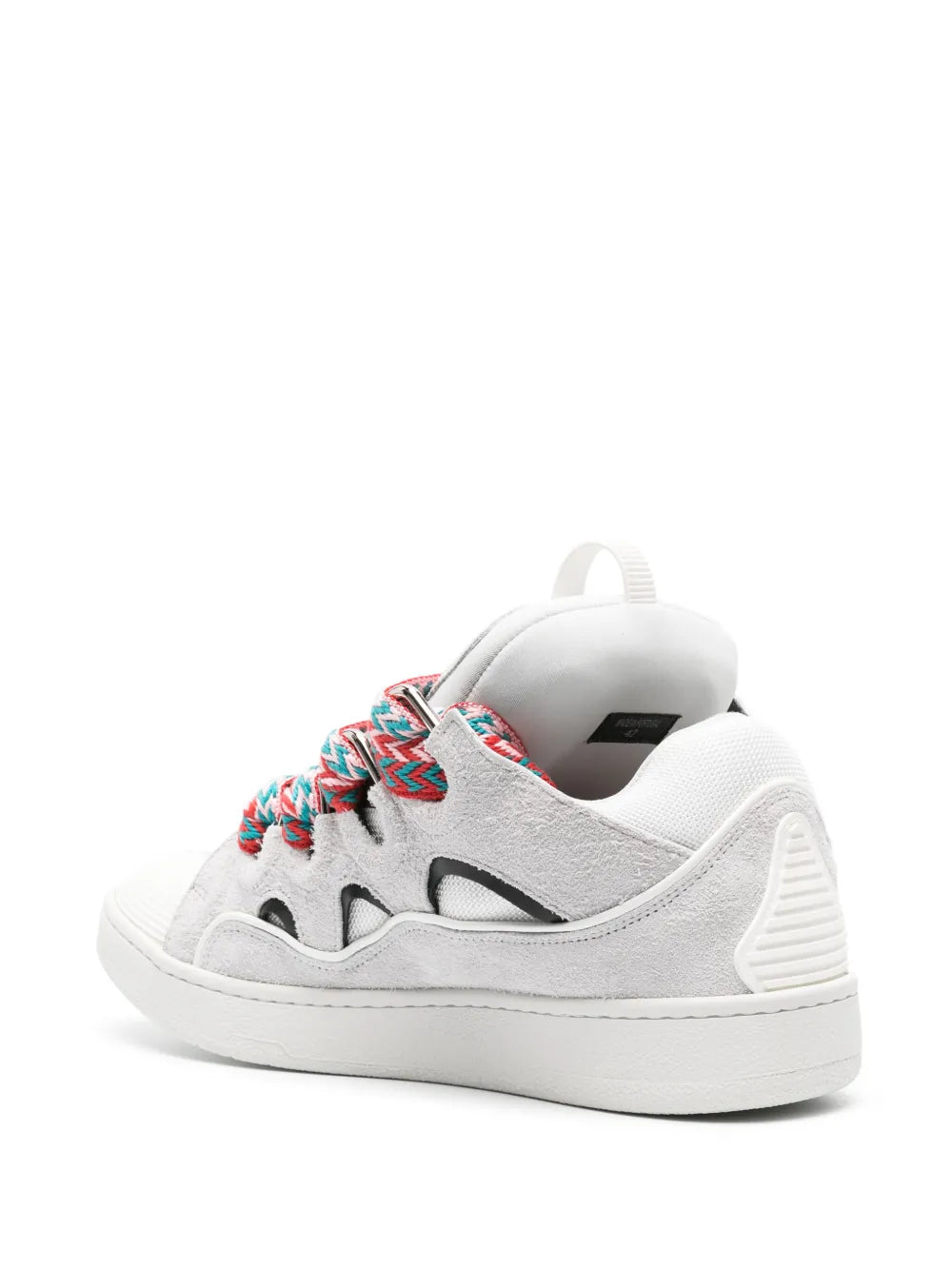 Lanvin Curb Panelled Suede Sneakers