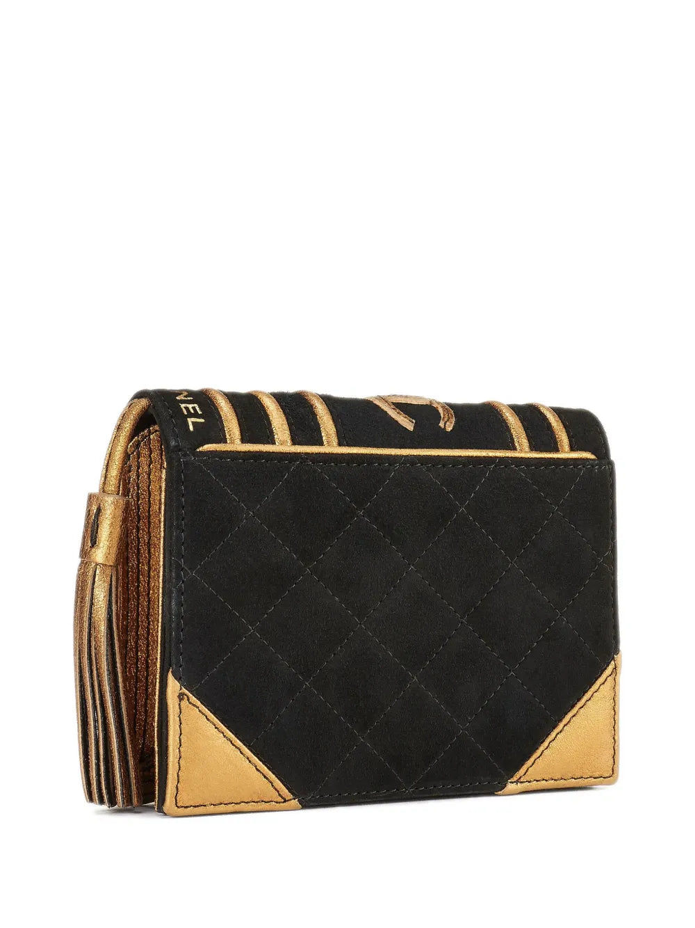 Pre-OwnedCHANEL Pre-Owned2004 CC Bible Book suede clutch bag