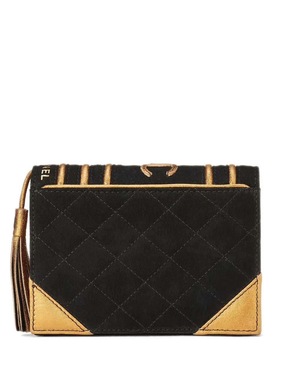 Pre-OwnedCHANEL Pre-Owned2004 CC Bible Book suede clutch bag