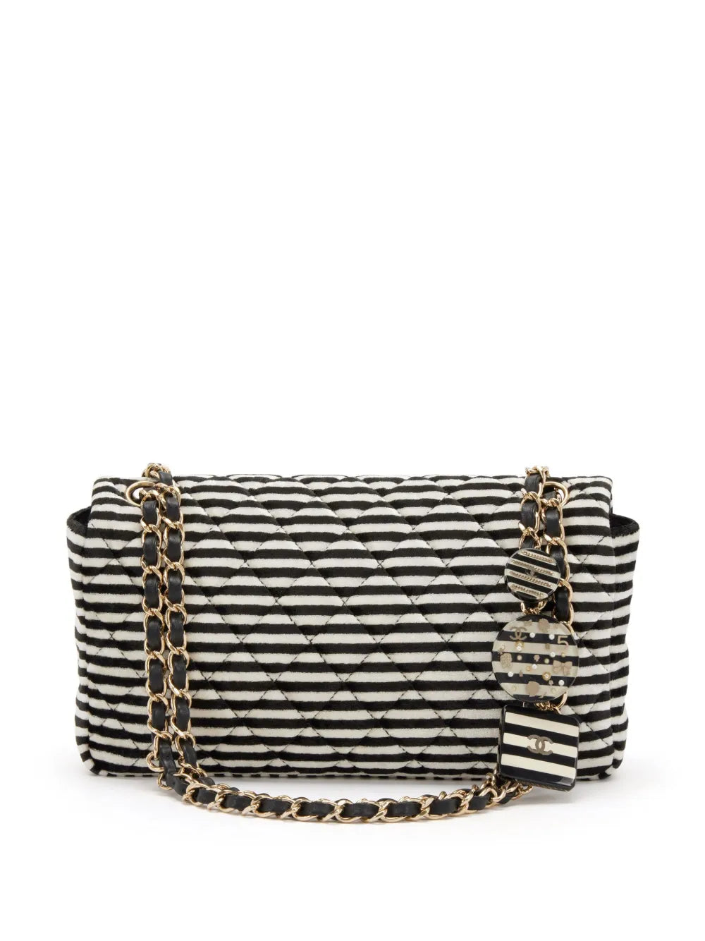 Pre-OwnedCHANEL Pre-Owned2006 Classic Flap striped shoulder bag
