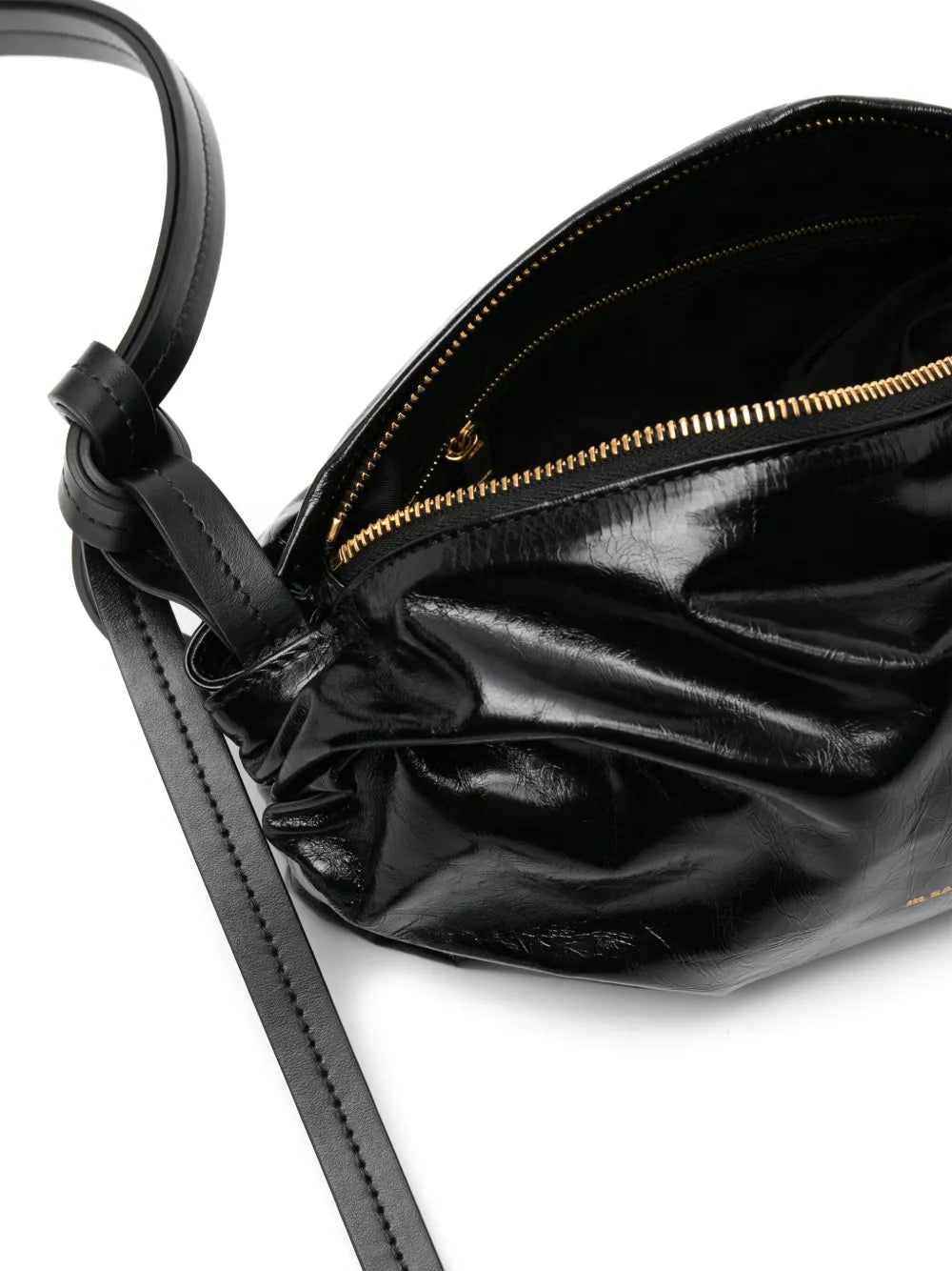 Jil Sandersmall logo-foil-print leather bag