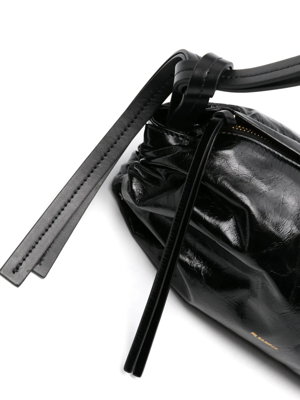 Jil Sandersmall logo-foil-print leather bag