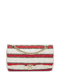 Pre-OwnedCHANEL Pre-Owned2009 Classic Flap striped shoulder bag