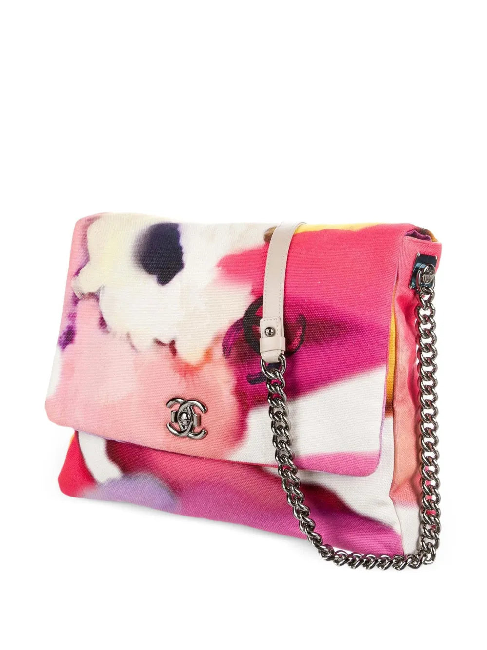 Pre-OwnedCHANEL Pre-Owned2015 maxi floral-print shoulder bag
