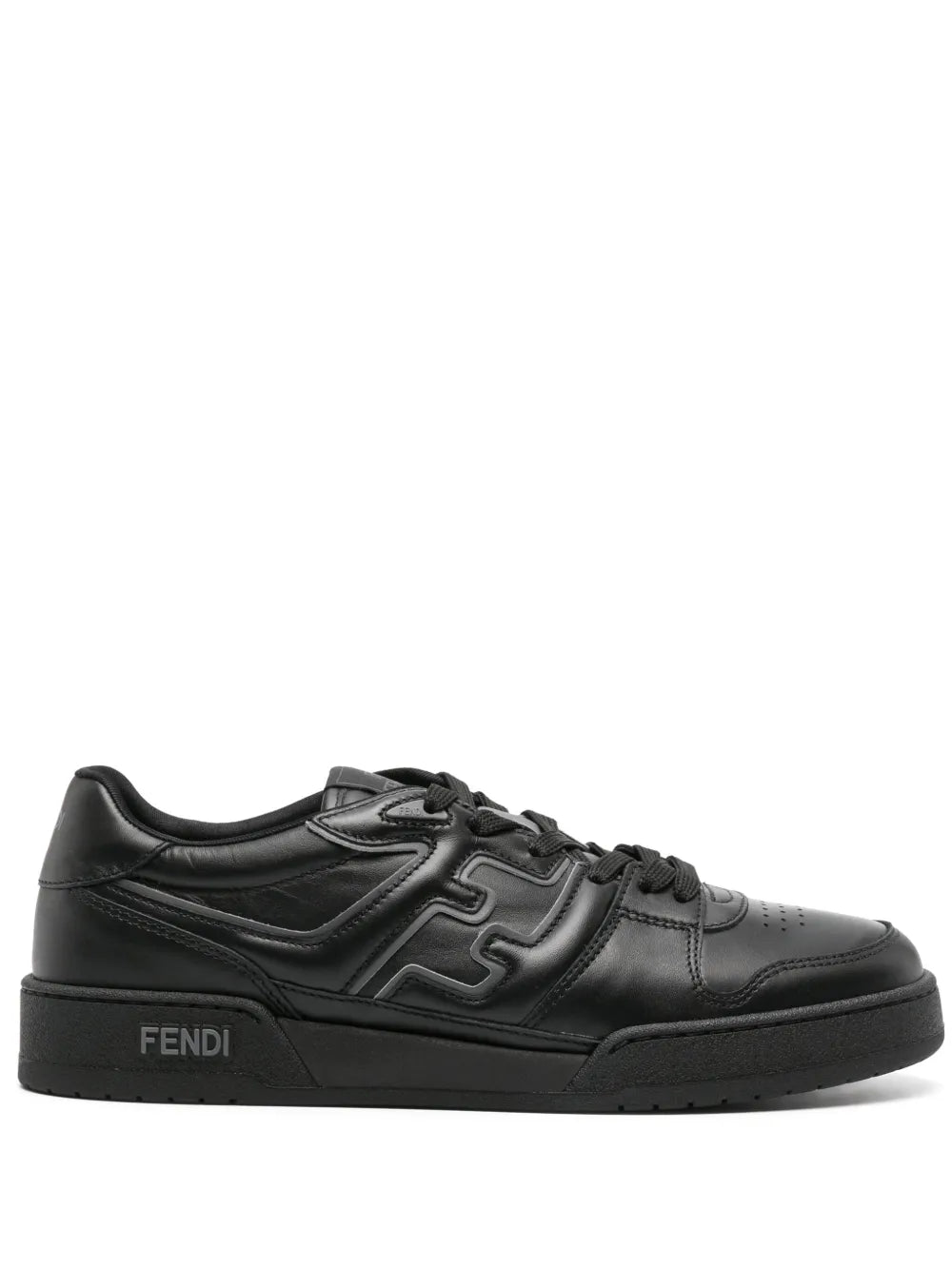 Fendi Match Leather Sneakers