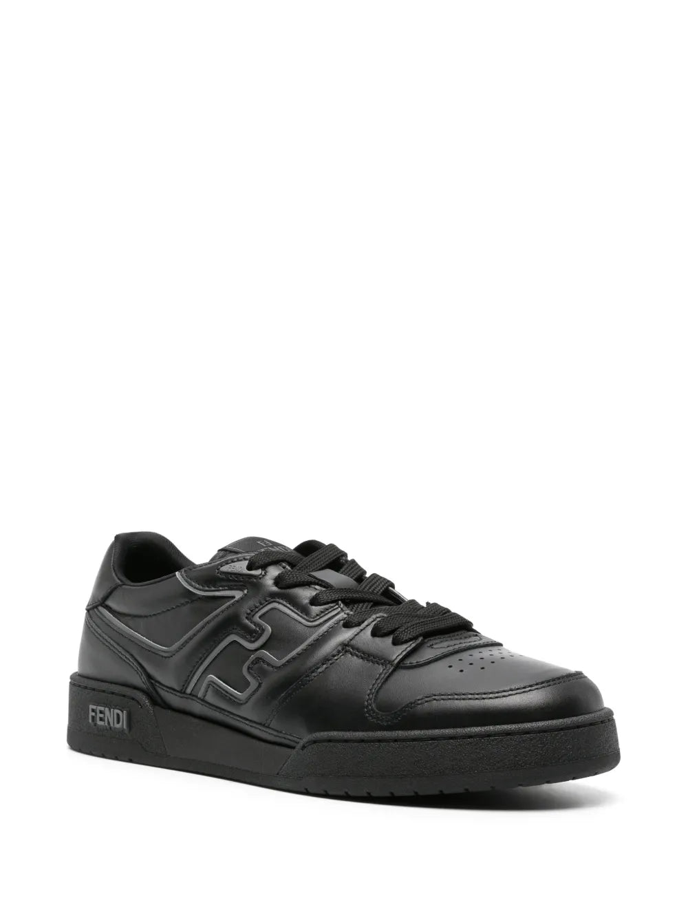 Fendi Match Leather Sneakers