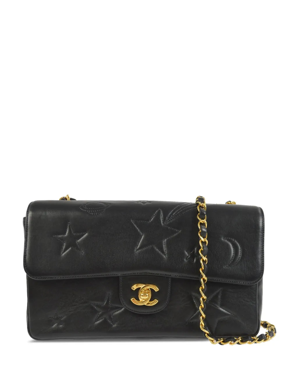 Pre-OwnedCHANEL Pre-Owned1995 medium star-embroidered Classic Flap shoulder bag
