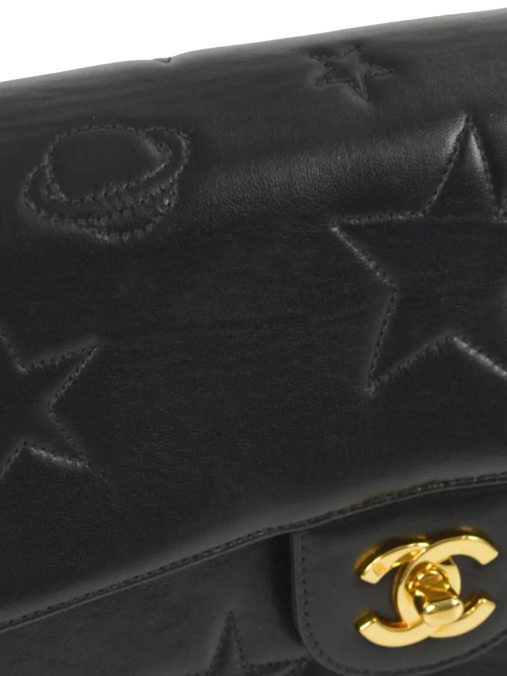 Pre-OwnedCHANEL Pre-Owned1995 medium star-embroidered Classic Flap shoulder bag