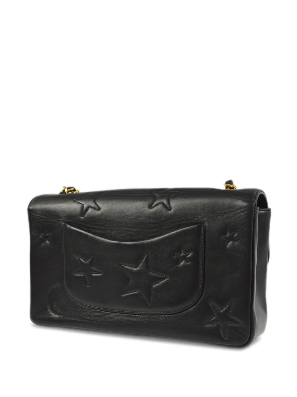 Pre-OwnedCHANEL Pre-Owned1995 medium star-embroidered Classic Flap shoulder bag