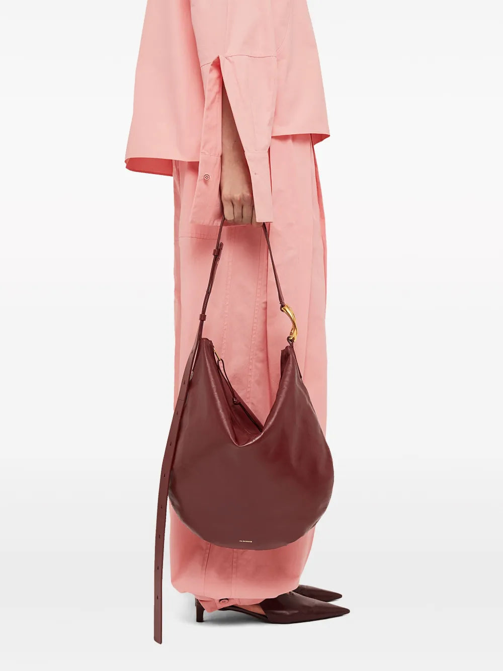 Jil Sandermedium Moon leather shoulder bag