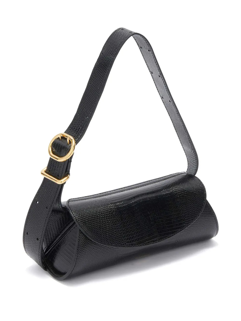Jil SanderCannolo snakeskin-effect shoulder bag