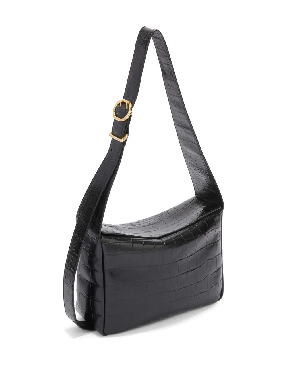 Jil Sandercrocodile-embossed leather crossbody bag