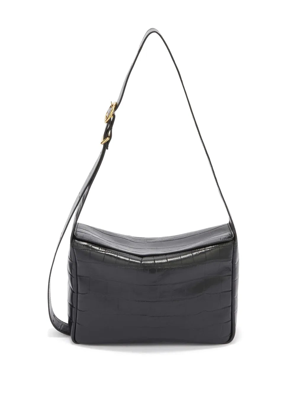 Jil Sandercrocodile-embossed leather crossbody bag