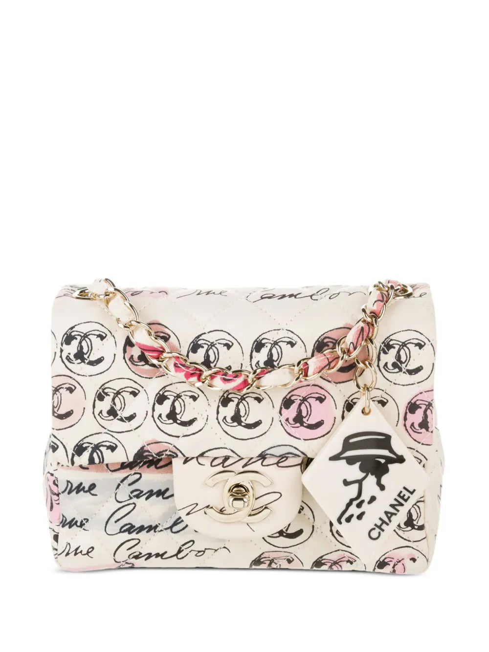 Pre-OwnedCHANEL Pre-Owned2006 Mini Graffiti Classic Flap shoulder bag