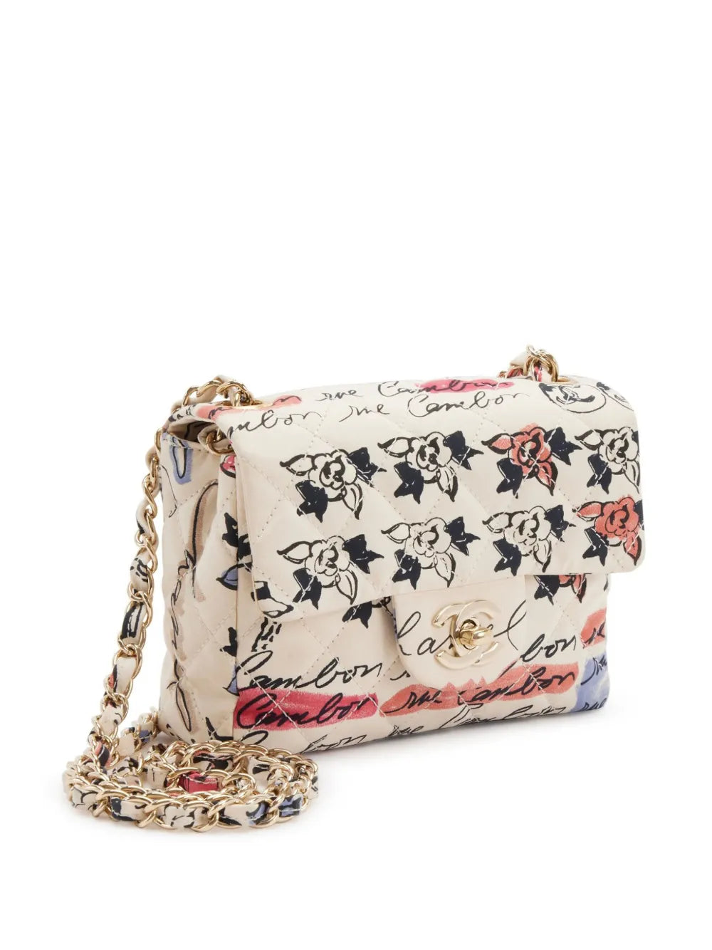 Pre-OwnedCHANEL Pre-Owned2006 Mini Graffiti Classic Flap shoulder bag