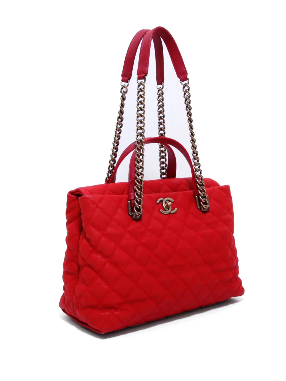 Pre-OwnedCHANEL Pre-Owned2012 CC diamond-quilted tote bag