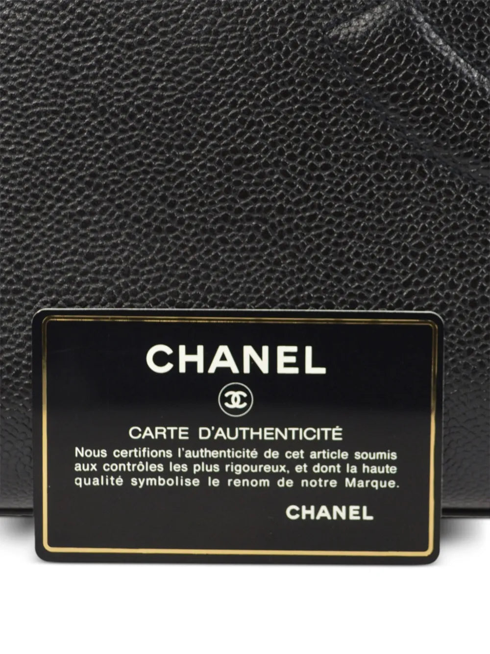 Pre-OwnedCHANEL Pre-Owned1995 CC caviar-leather shoulder bag