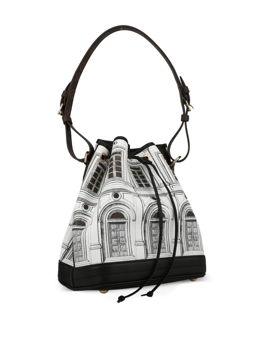 Pre-OwnedLouis Vuitton Pre-OwnedNoillustration-print bucket bag