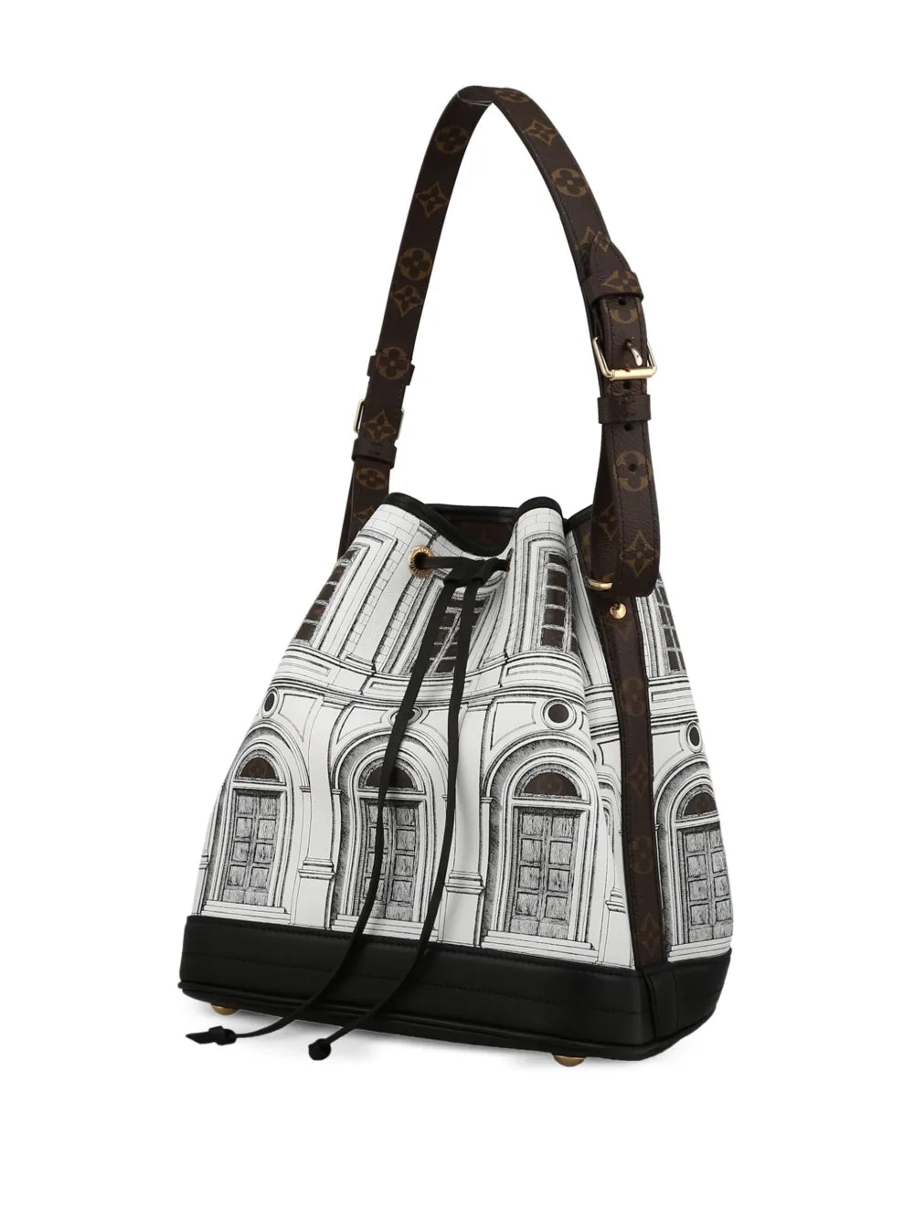 Pre-OwnedLouis Vuitton Pre-OwnedNoillustration-print bucket bag