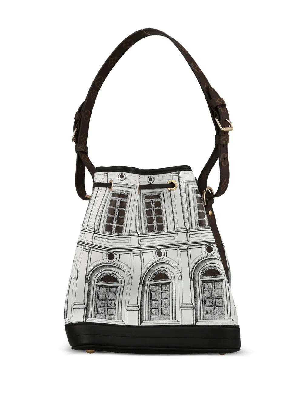 Pre-OwnedLouis Vuitton Pre-OwnedNoillustration-print bucket bag