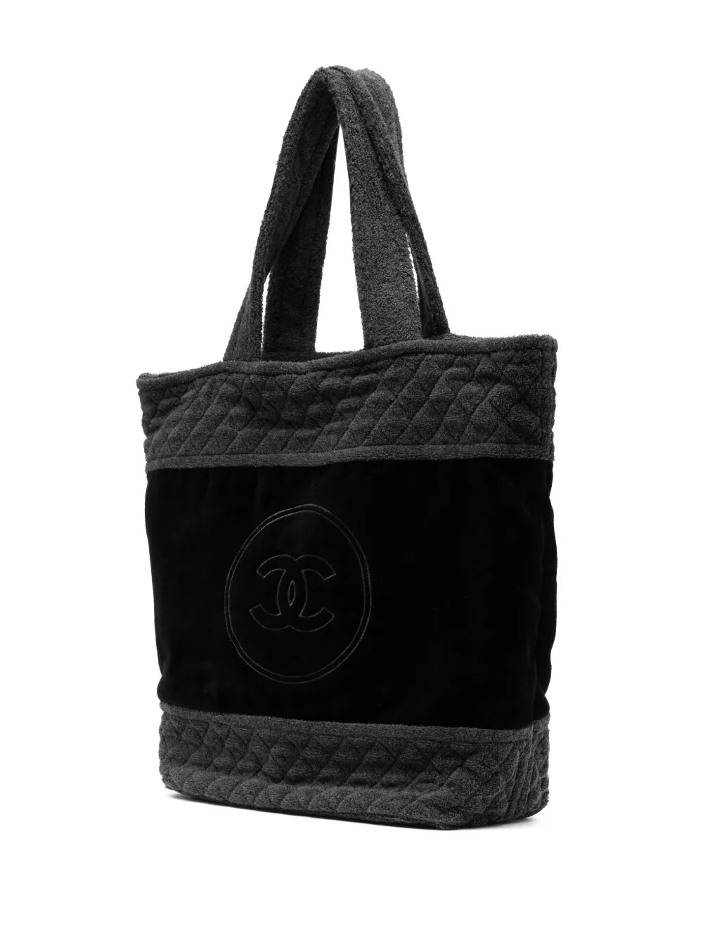 Pre-OwnedCHANEL Pre-Owned2018 CC terry-cloth tote bag