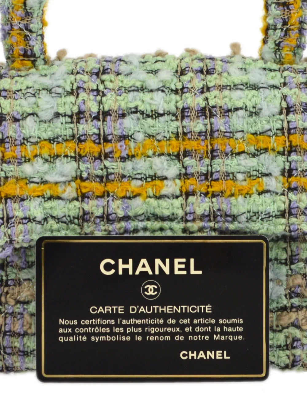 Pre-OwnedCHANEL Pre-Owned1992 micro Classic Flap tweed handbag