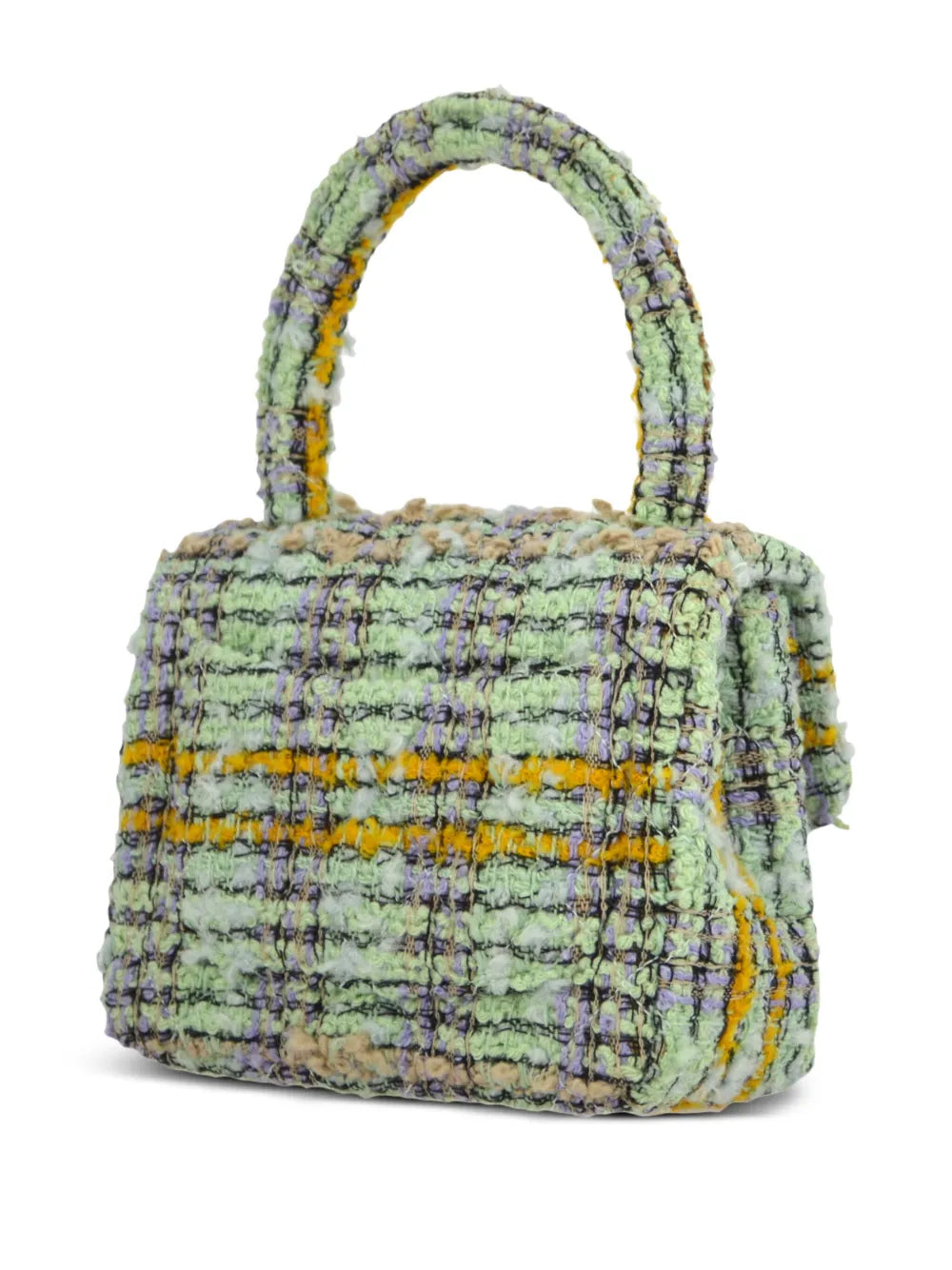 Pre-OwnedCHANEL Pre-Owned1992 micro Classic Flap tweed handbag