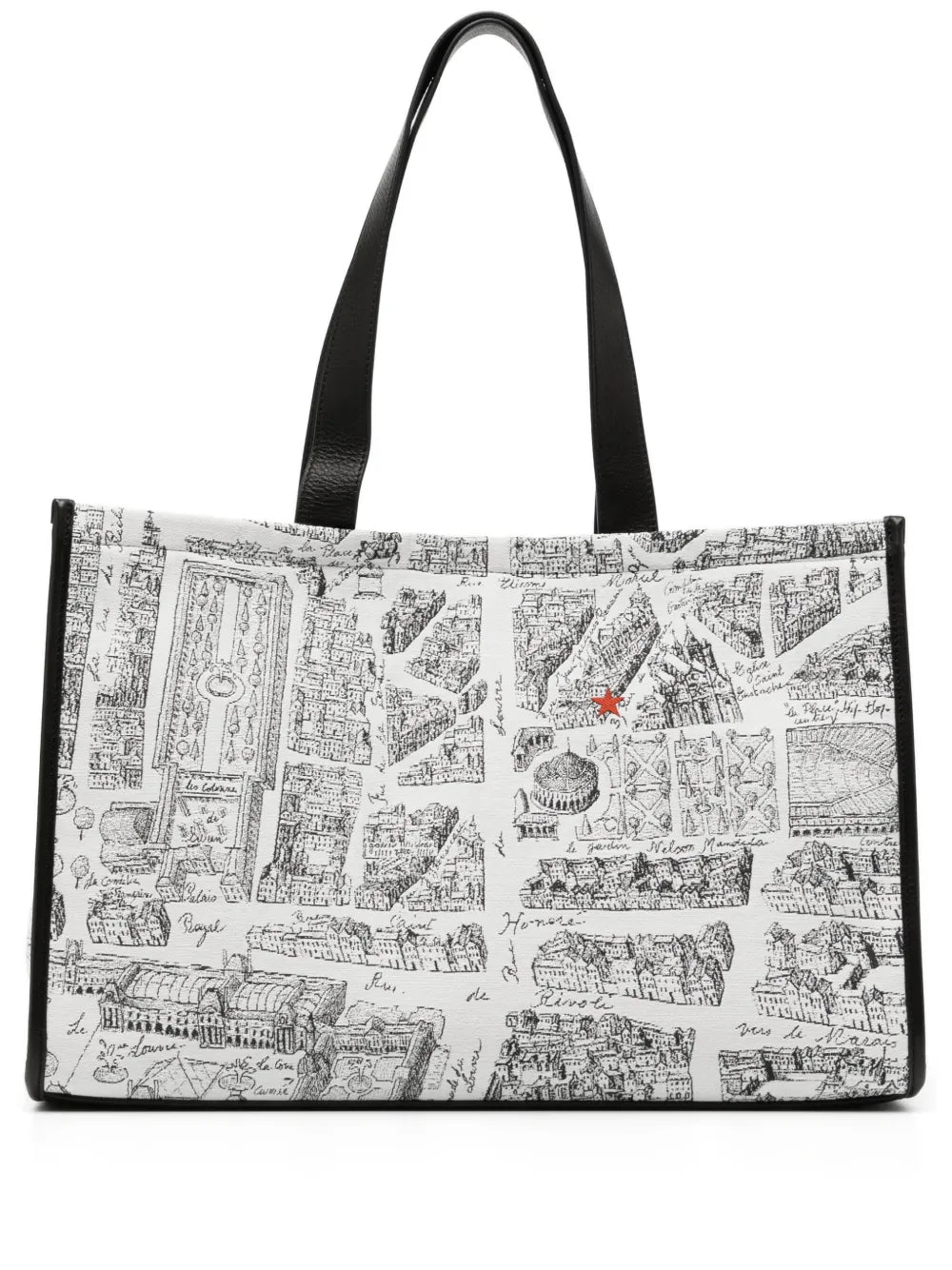 agn? b. Map of Paris screen-print tote bag
