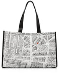 agn? b. Map of Paris screen-print tote bag