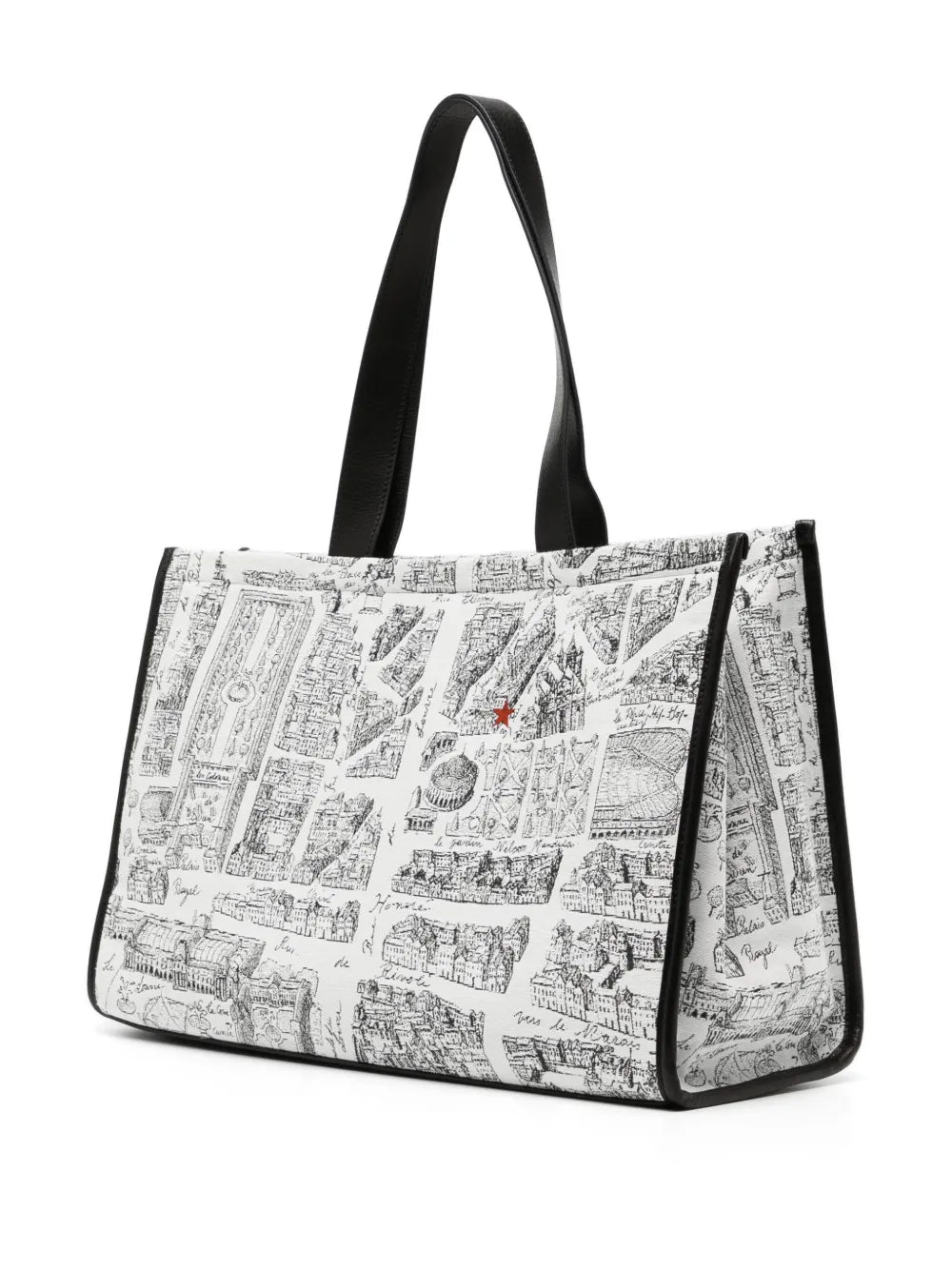 agn? b. Map of Paris screen-print tote bag