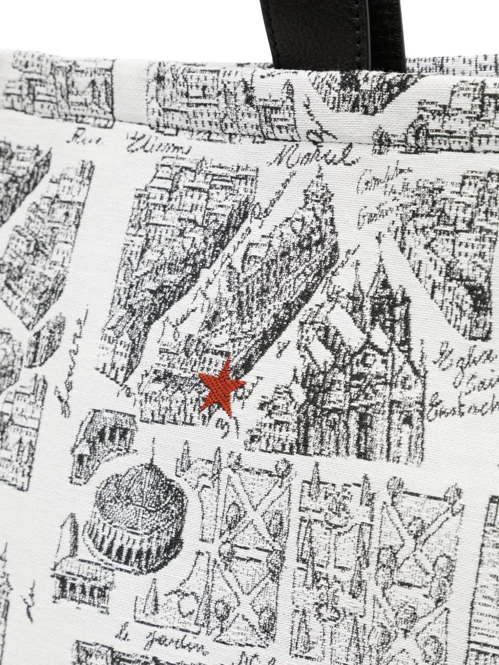 agn? b. Map of Paris screen-print tote bag