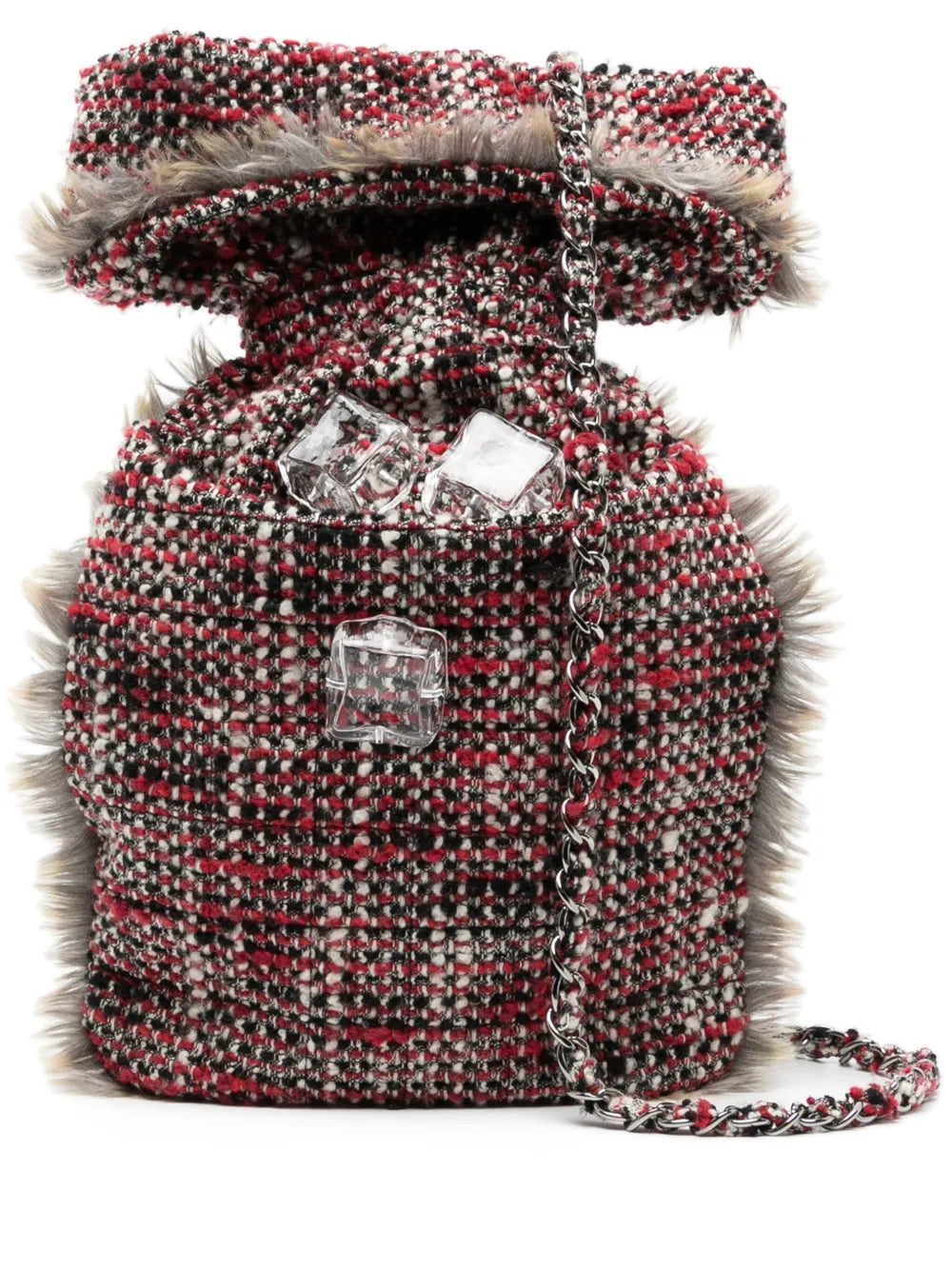 Pre-OwnedCHANEL Pre-Owned2010 hot-water-bottle tweed crossbody bag