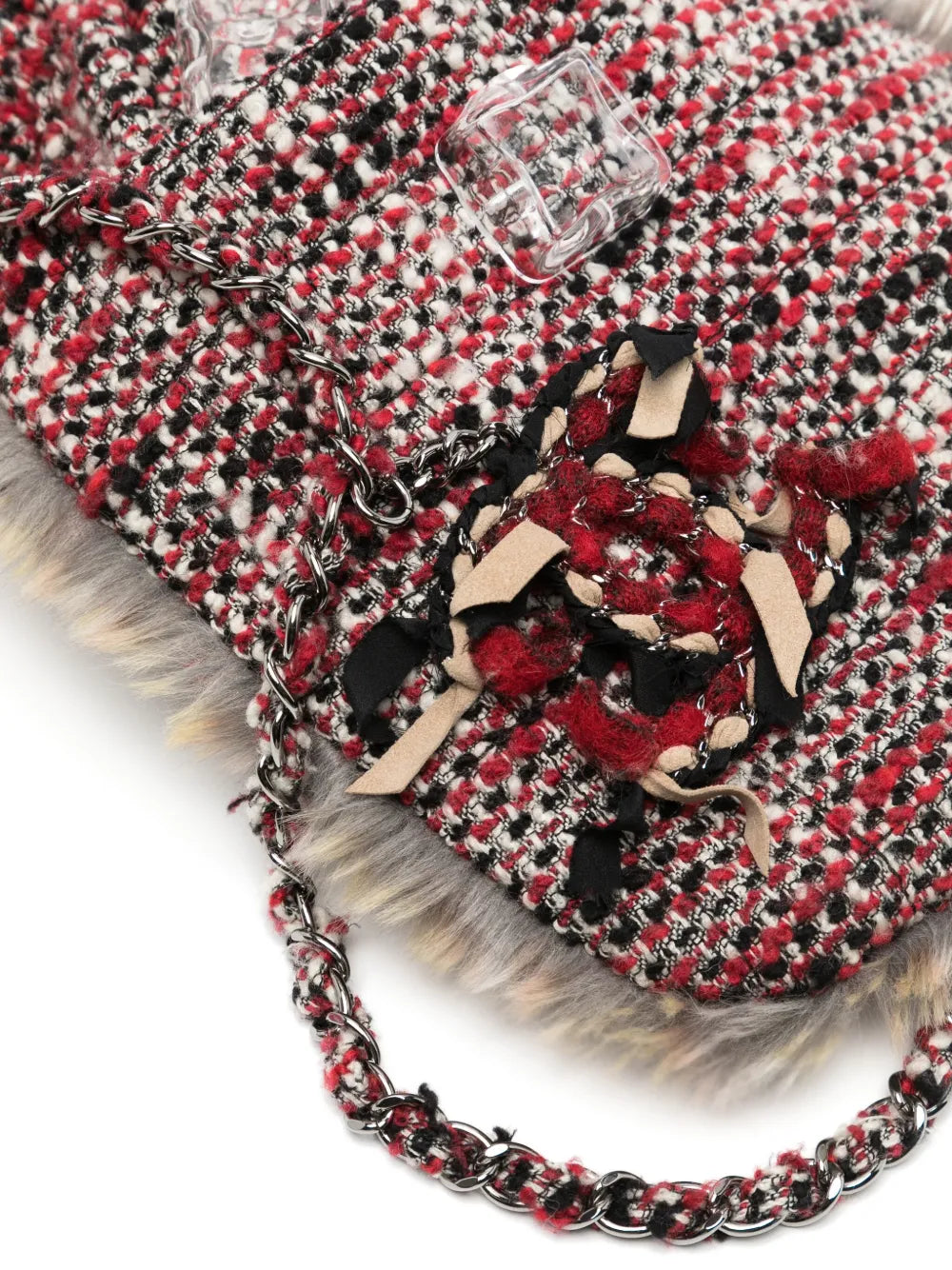 Pre-OwnedCHANEL Pre-Owned2010 hot-water-bottle tweed crossbody bag