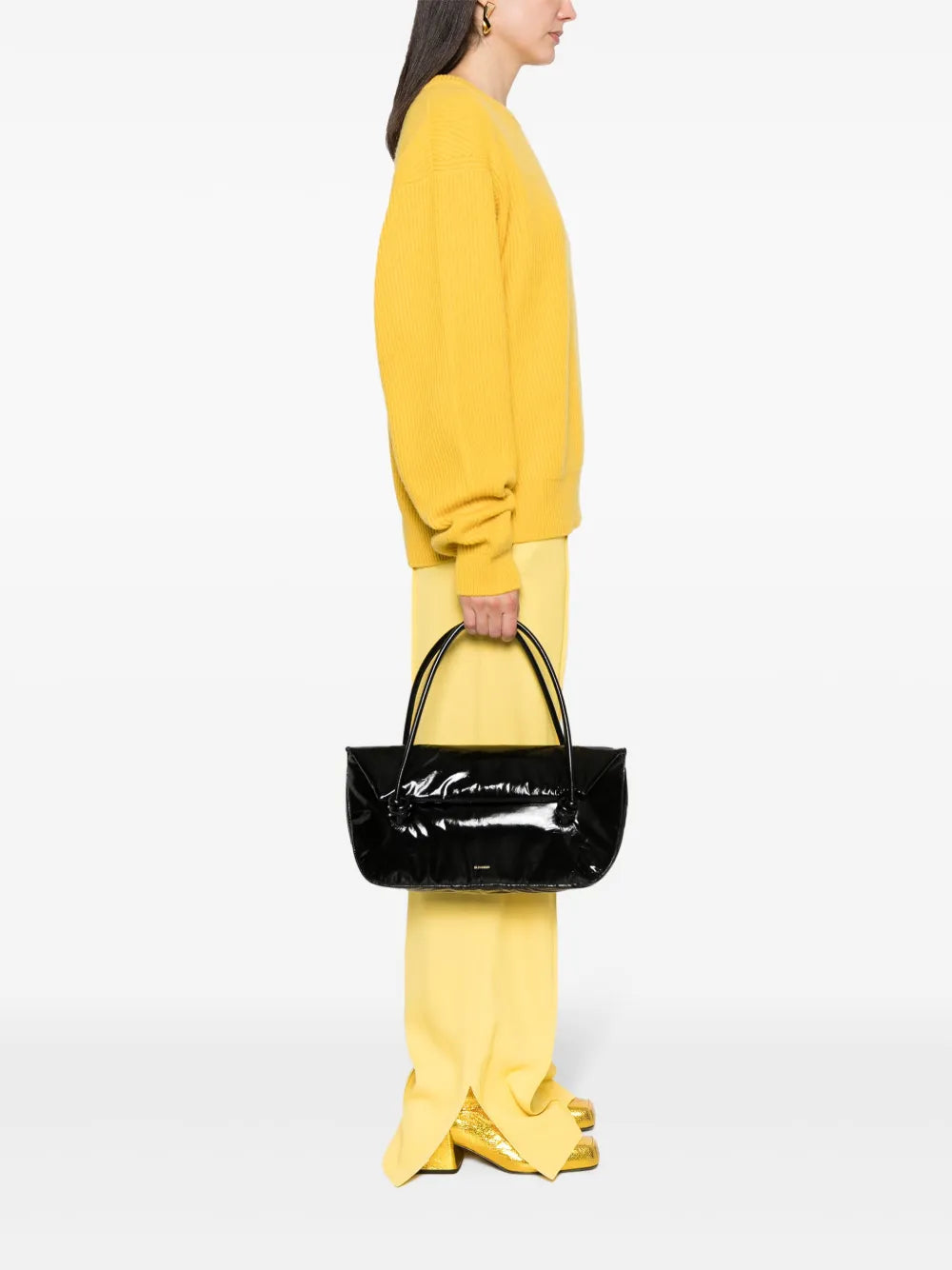 Jil Sanderpatent leather tote bag