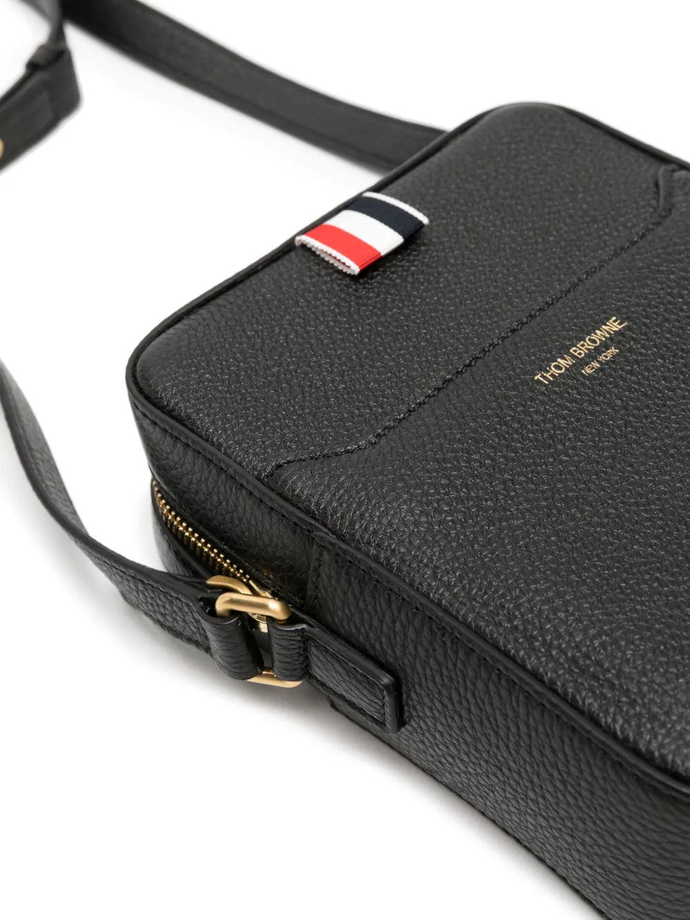 Thom Browne4-Bar Vertical leather camera bag