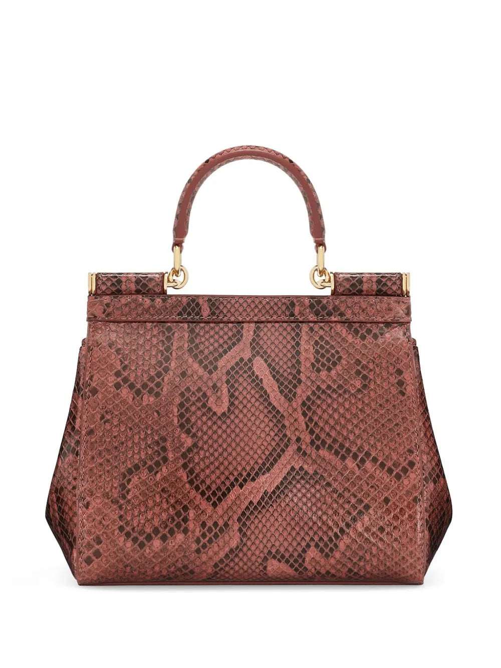 Dolce & GabbanaSicily snakeskin-effect top-handle bag