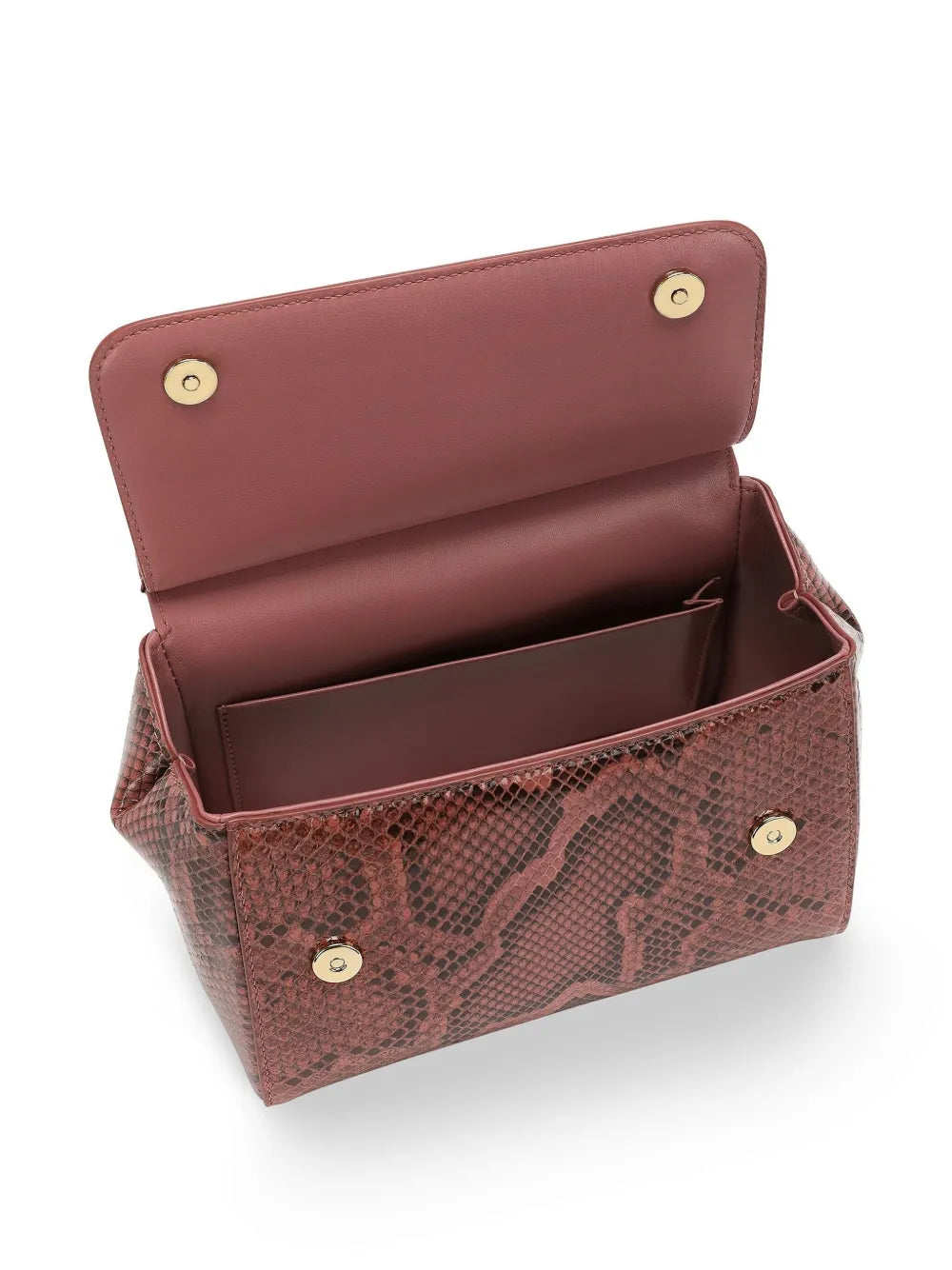 Dolce & GabbanaSicily snakeskin-effect top-handle bag